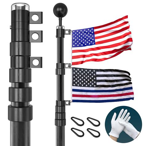 black metal house flag pole|25ft telescoping flagpoles.